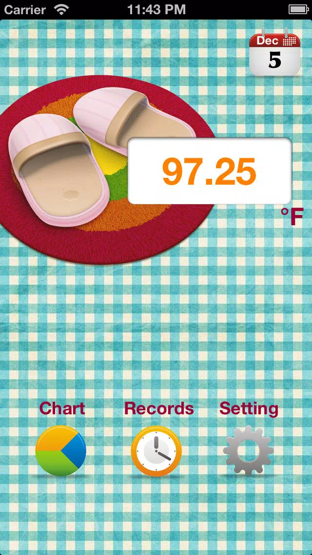 Captures d'écran de iBodyTemperature(°F)