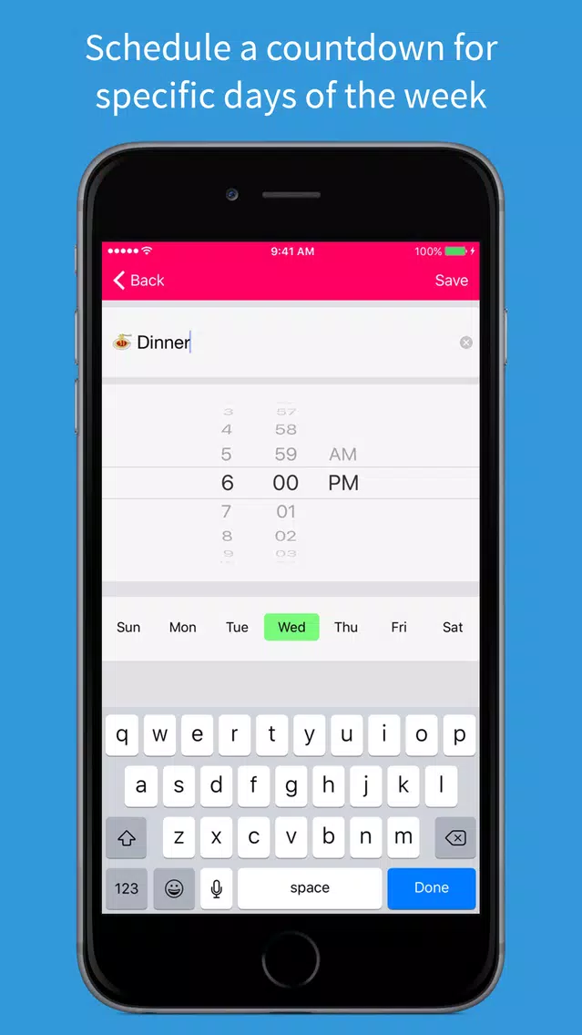صور Countdowns – plan daily repeating schedules