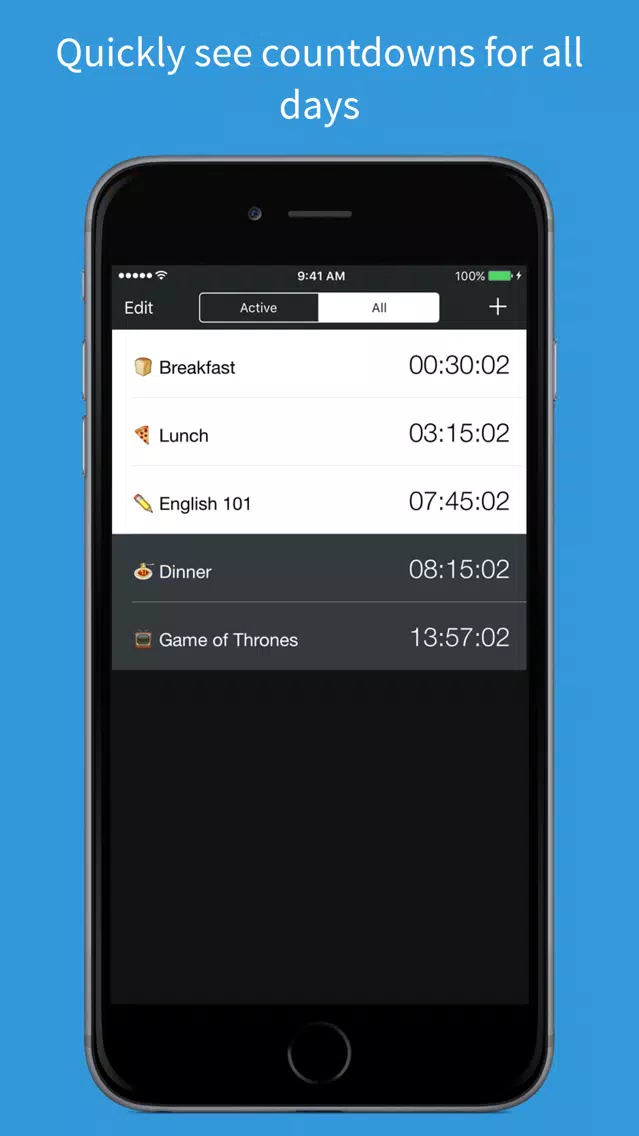 صور Countdowns – plan daily repeating schedules