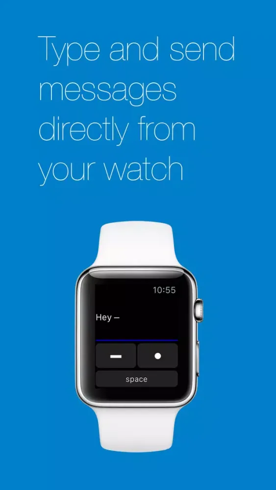 Capturas de pantalla de Morse – texting for Apple Watch