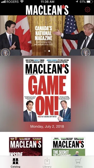 Capturas de pantalla de Maclean’s Magazine