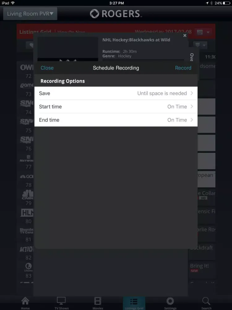 Скриншоты Remote PVR Manager for iPad (ATL) iPad 