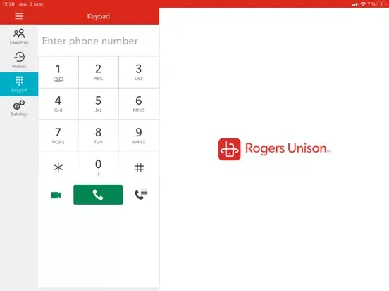 Rogers Unison iPad  Screenshots