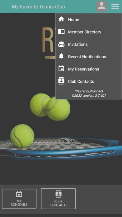 Capturas de tela do Rogers Tennis Club