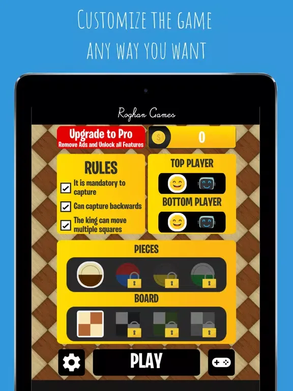 Checkers 2 Players (Dama) iPad  Screenshots