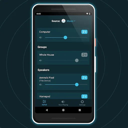 Capturas de pantalla de Airfoil Satellite for Android