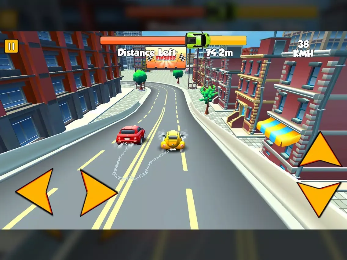 Скриншоты Toon Chained Cars Racing Game iPad 