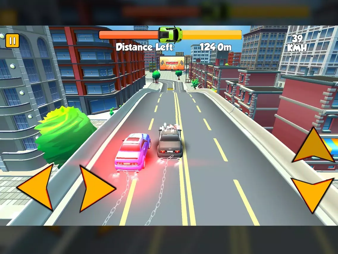 Скриншоты Toon Chained Cars Racing Game iPad 