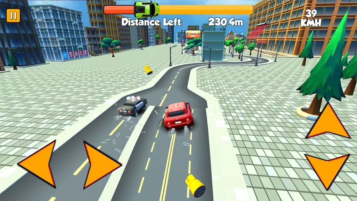 Скриншоты Toon Chained Cars Racing Game