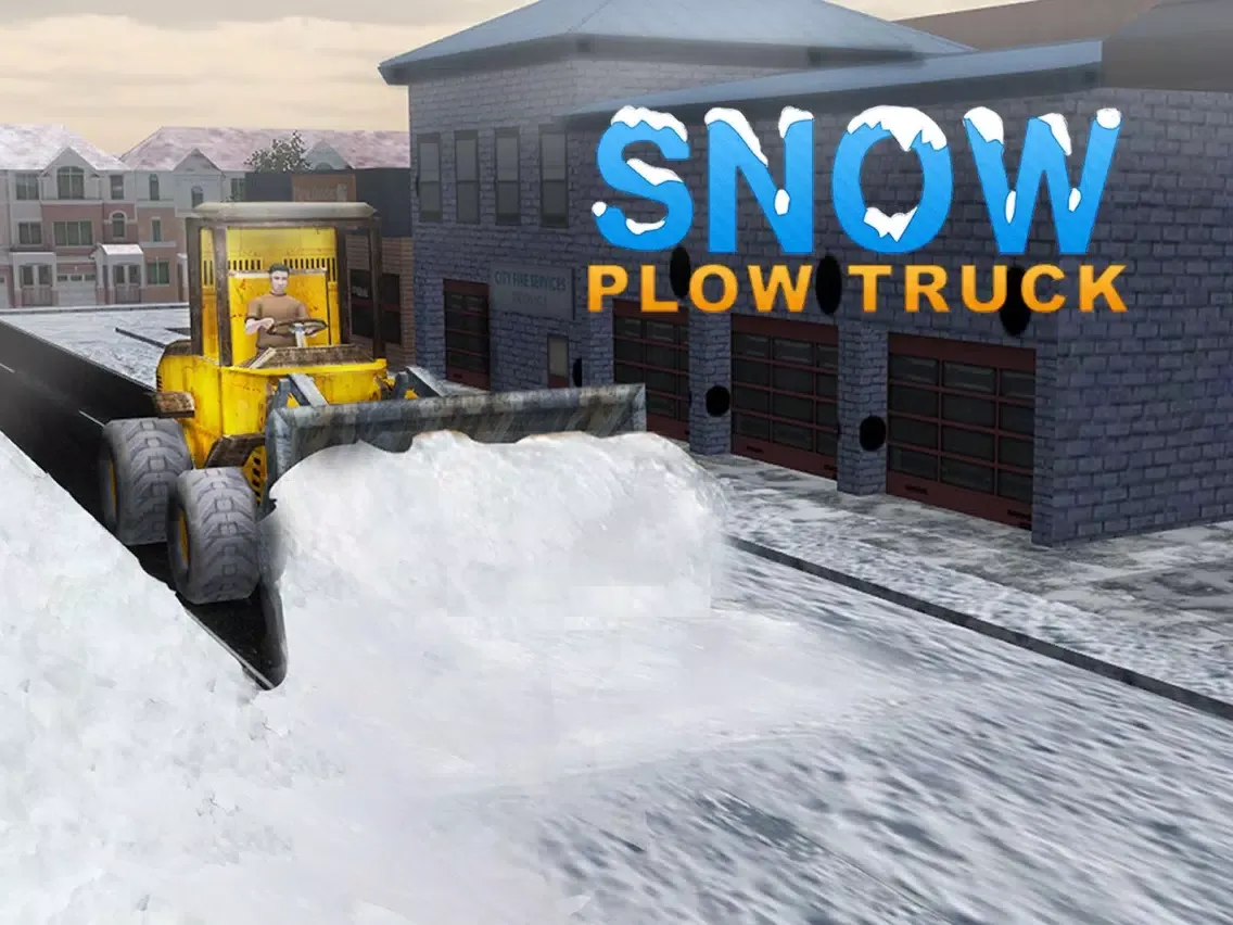 Real Snow Plow Truck Simulator 3D – Operate Heavy Excavator Crane to Clear the Ice Road iPad 应用截图