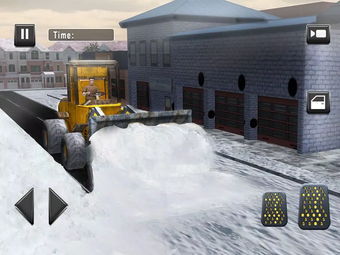 Real Snow Plow Truck Simulator 3D – Operate Heavy Excavator Crane to Clear the Ice Road iPad 应用截图