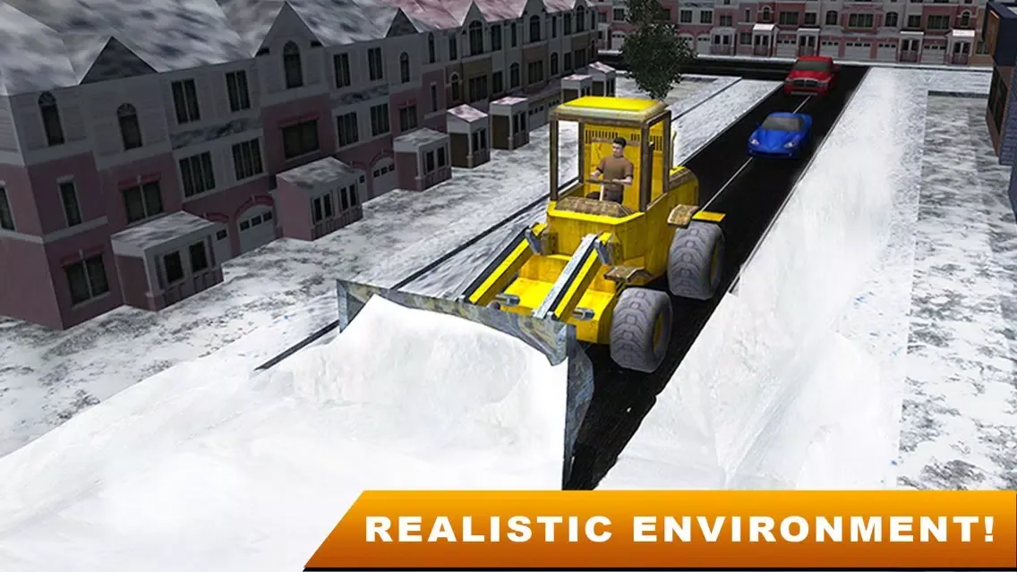 Real Snow Plow Truck Simulator 3D – Operate Heavy Excavator Crane to Clear the Ice Road应用截图