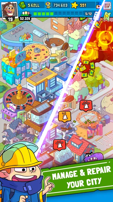 Capturas de tela do Disaster Town Tycoon