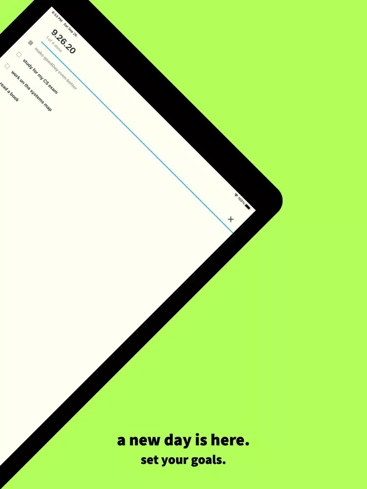 goodDay - pace your workflow iPad  স্ক্রিনশট