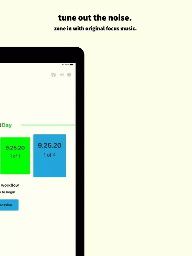 goodDay - pace your workflow iPad  স্ক্রিনশট