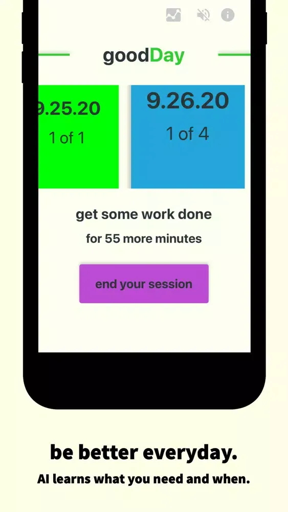 goodDay - pace your workflow স্ক্রিনশট