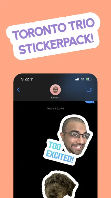 Toronto Trio Stickers سکرین شاٹس