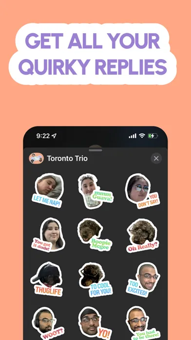 Toronto Trio Stickers سکرین شاٹس