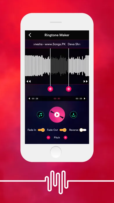 Capturas de pantalla de Ringtone Maker & MP3 Editor