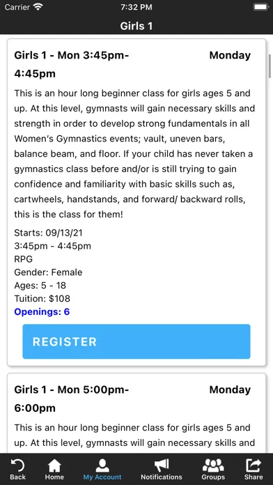 Rohnert Park Gymnastics应用截图