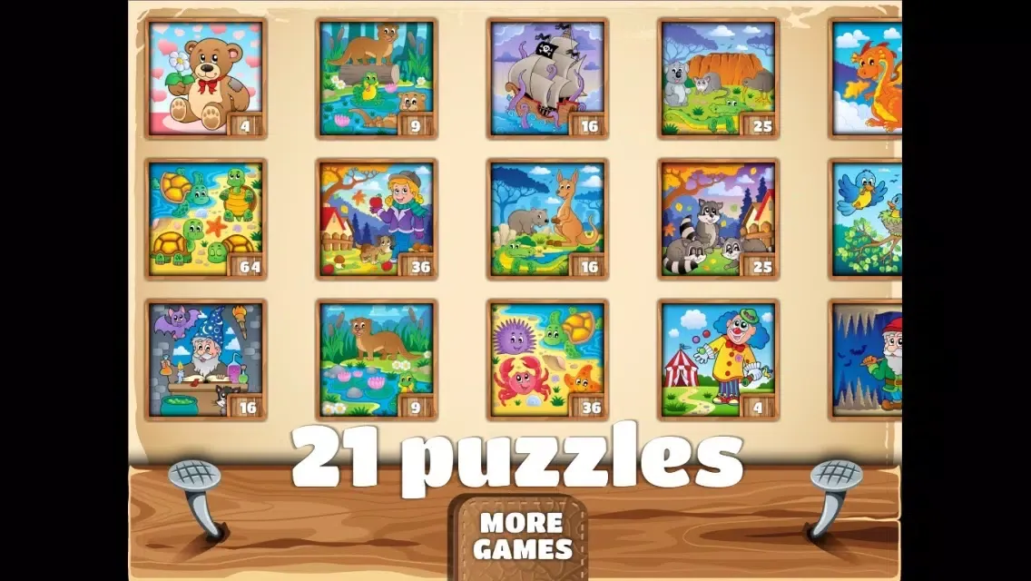 Скриншоты Amusing Kids Puzzles - cute scenes for kids, toddlers and families
