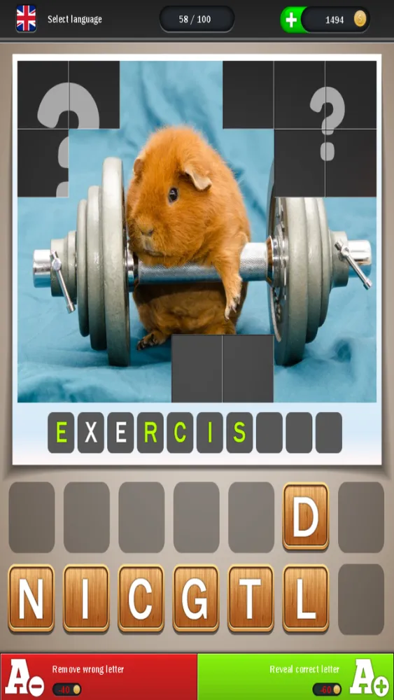 Animals Can Also - Reveal the picture, guess the word and solve the quiz スクリーンショット