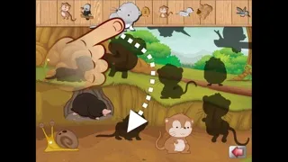 Capturas de tela do Big Forest Puzzle - free game for toddlers and kids with animals like snakes, bears, frogs ducks, rabbits,  bats, foxes or deers