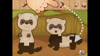 Capturas de tela do Big Forest Puzzle - free game for toddlers and kids with animals like snakes, bears, frogs ducks, rabbits,  bats, foxes or deers