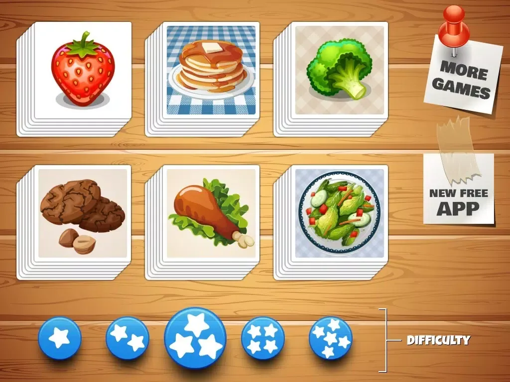 Capturas de pantalla de Dish Memo Game For Kids iPad 