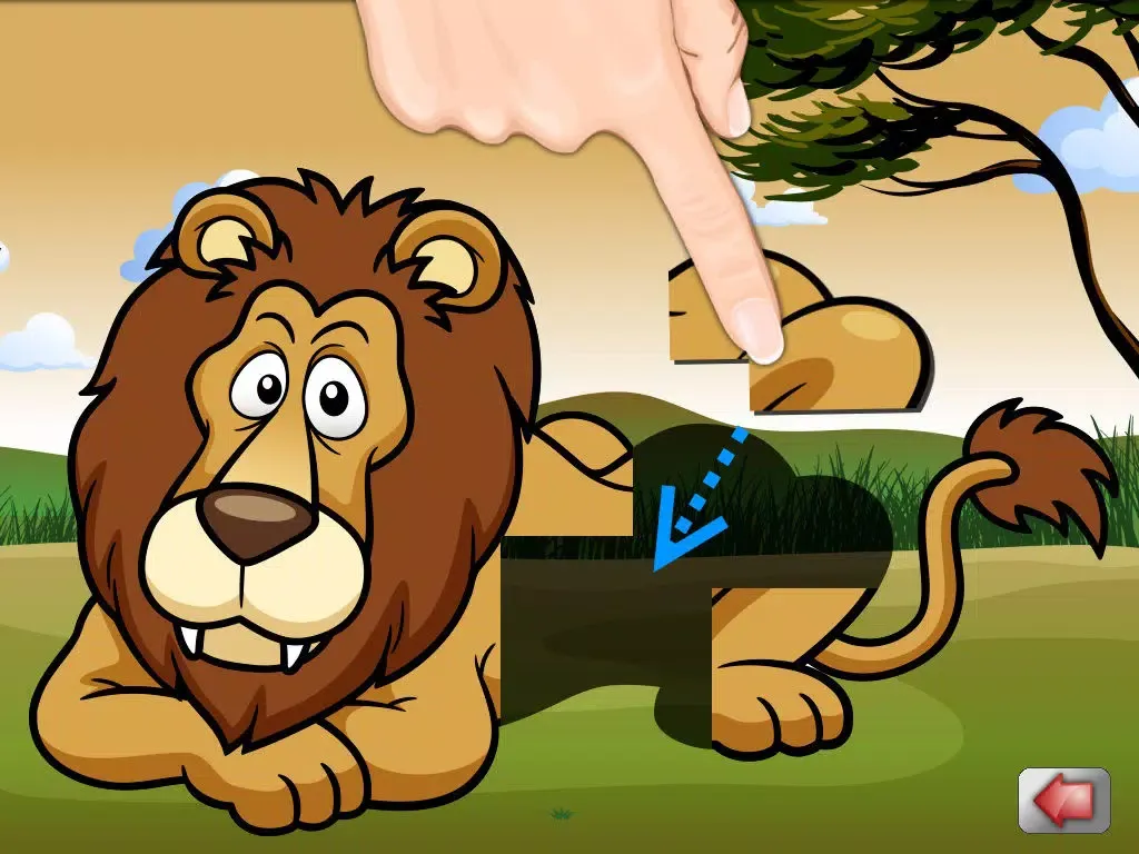 Animal Drag And Drop Puzzle For Toddlers And Kids iPad  स्क्रीनशॉट