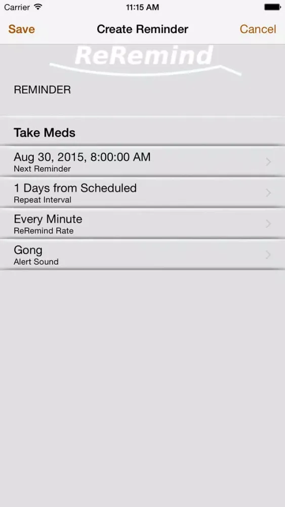 Capturas de pantalla de ReRemind - Critical Task List