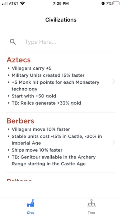 AOE2 DE Civilization Info स्क्रीनशॉट