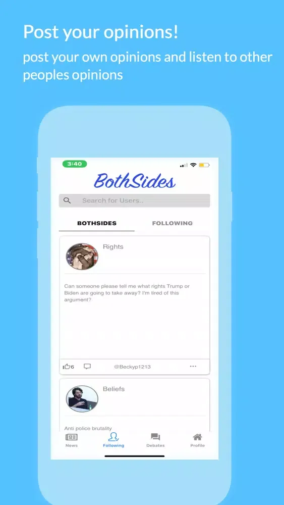 صور Both Sides - politics App