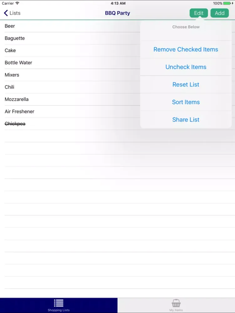 Grocery/Shopping List Pro iPad  سکرین شاٹس