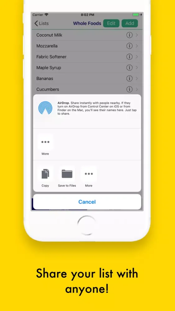 Grocery/Shopping List Pro سکرین شاٹس