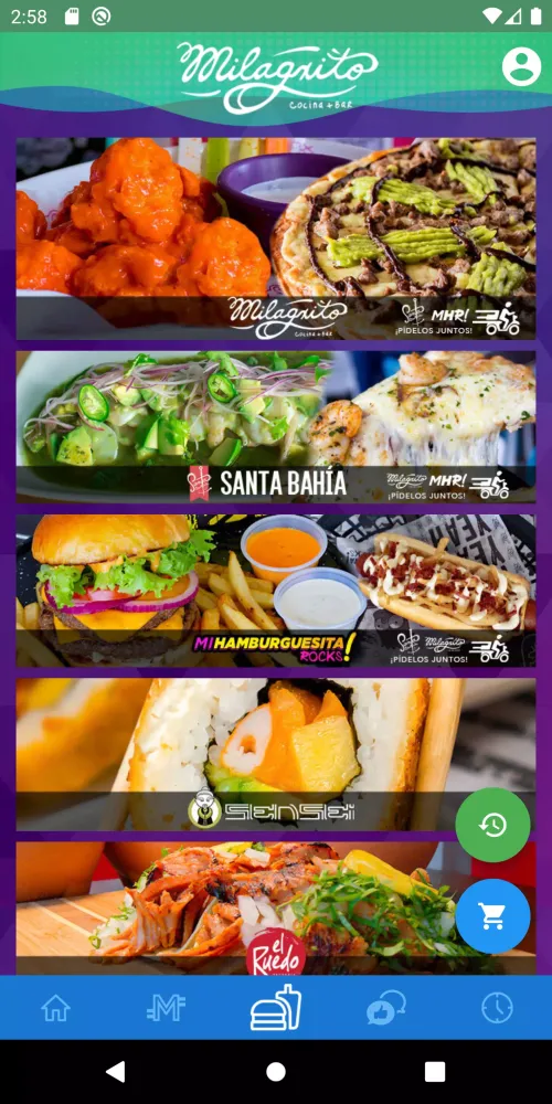 Capturas de pantalla de Milagrito Eats