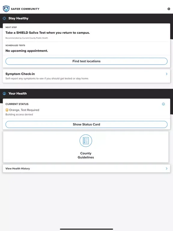 Safer Community iPad  Ekran Görüntüleri