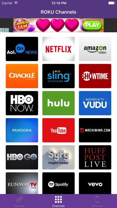 Captures d'écran de Roku Remote Pro