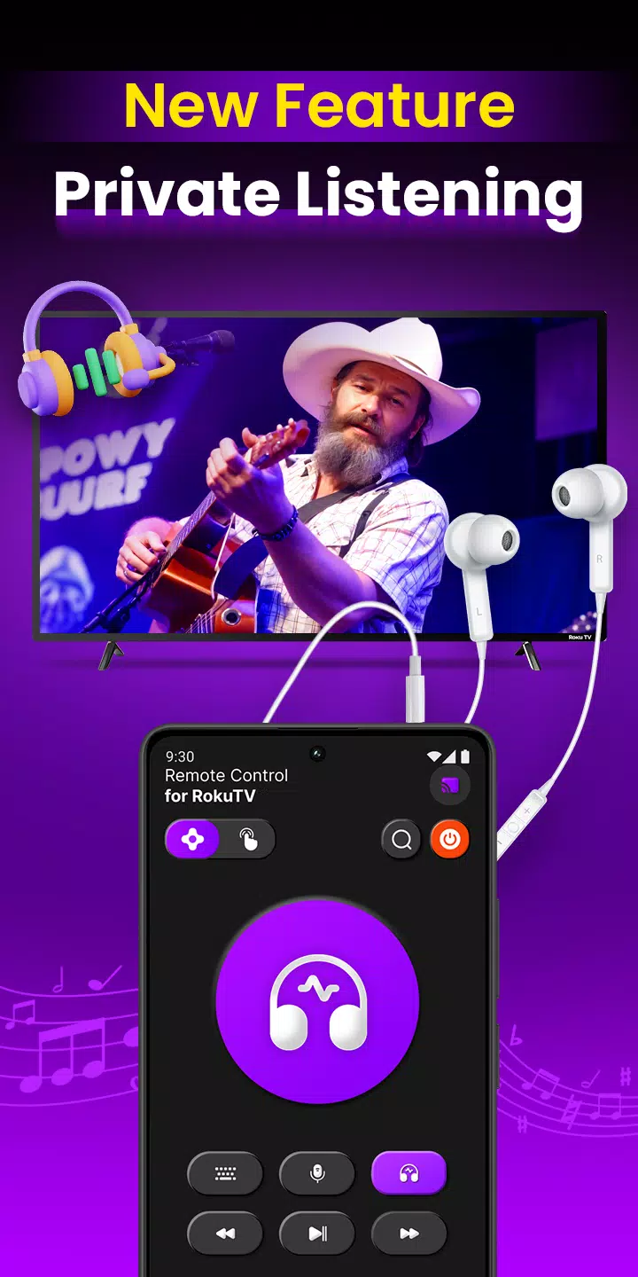 TV Remote Control for RokuTV Screenshots