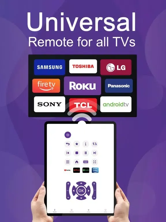 ภาพหน้าจอของ Remote Control for TV Ⓒ iPad 