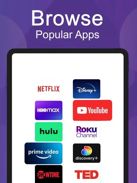 ภาพหน้าจอของ Remote Control for TV Ⓒ iPad 