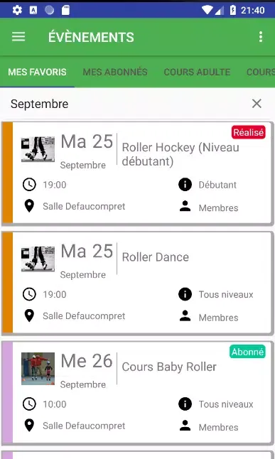 Captures d'écran de ROL