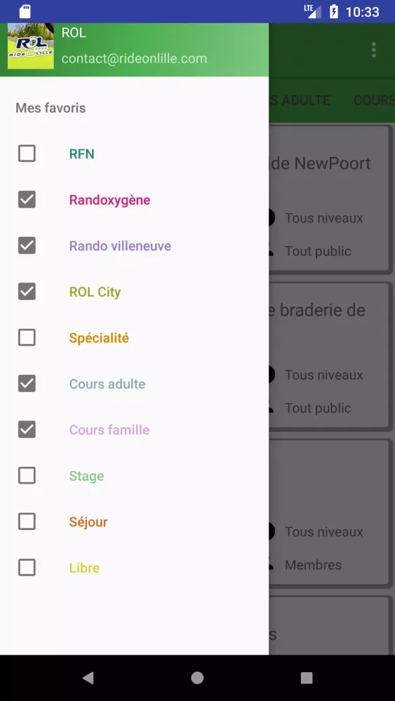 Captures d'écran de ROL