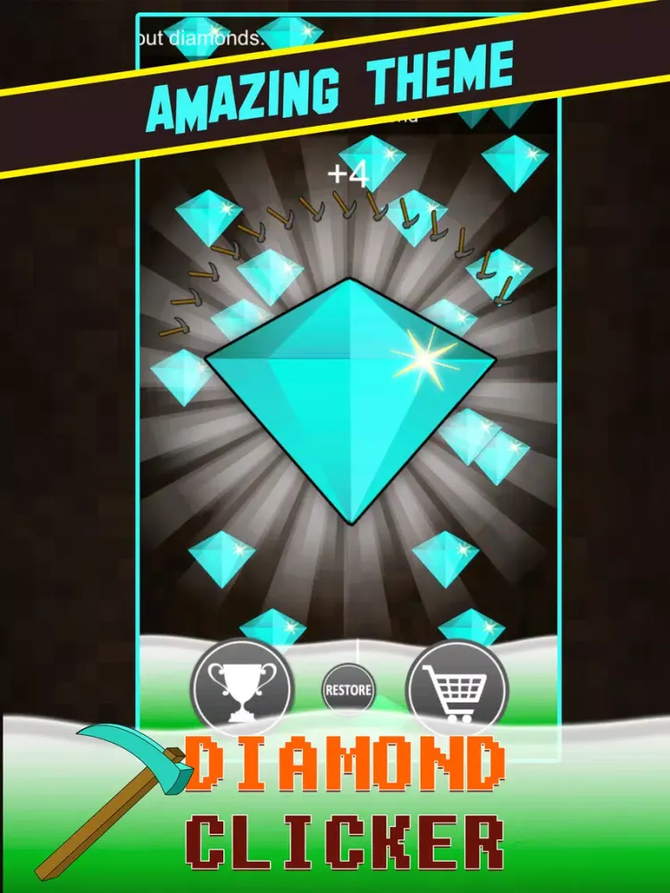 Diamond Clicker - Crafting Edition Minigame iPad  Screenshots
