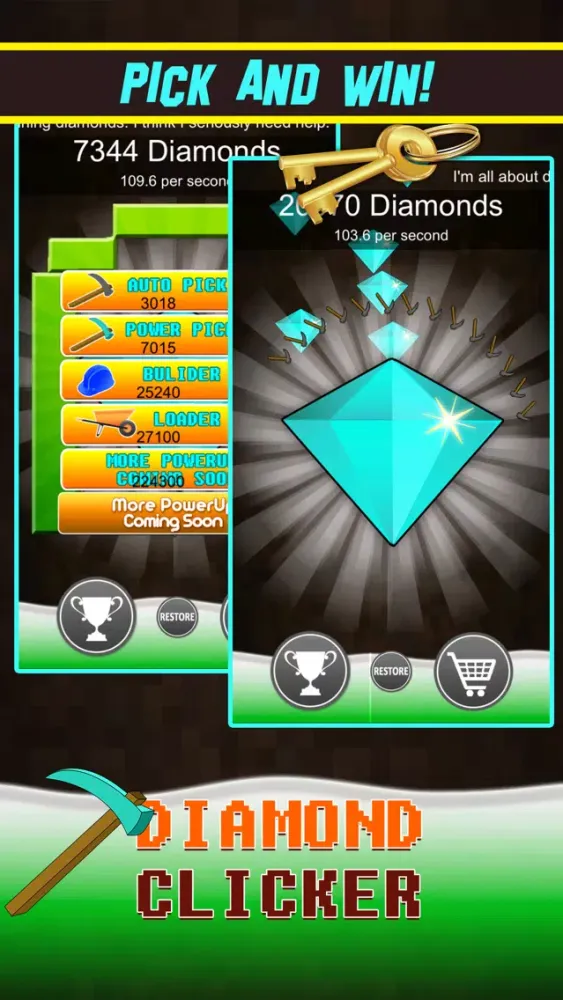 Diamond Clicker - Crafting Edition Minigame Screenshots