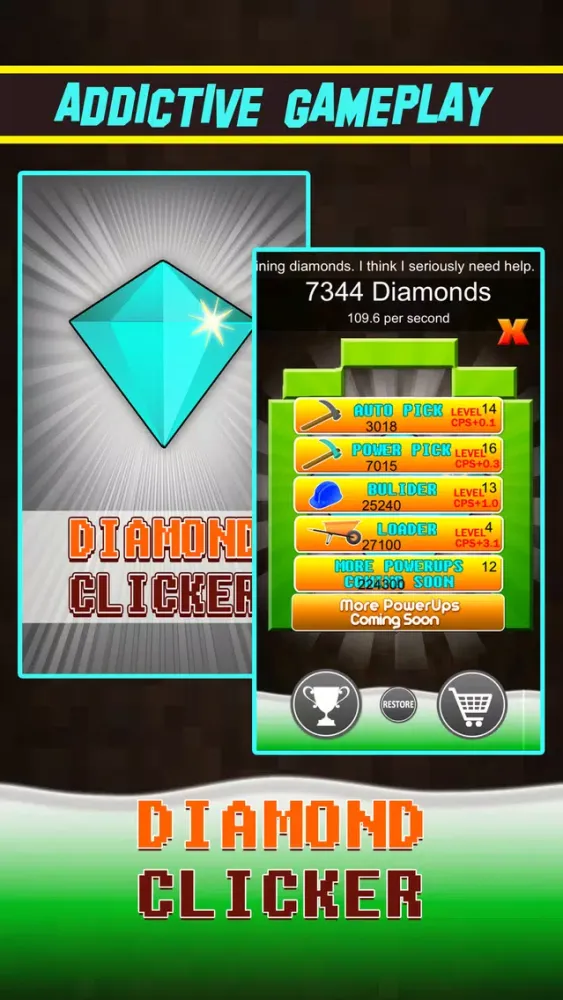 Diamond Clicker - Crafting Edition Minigame Screenshots