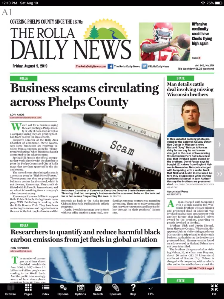 تصاویر Rolla Daily News iPad 