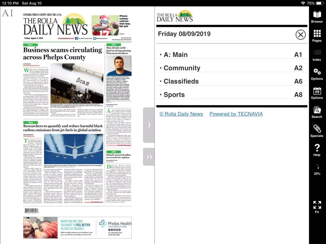 تصاویر Rolla Daily News iPad 