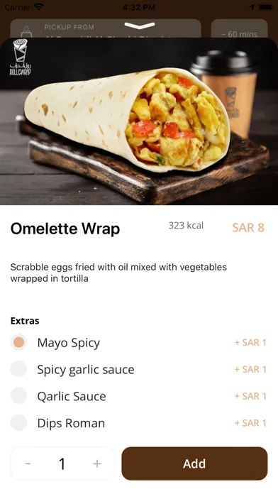 Tangkapan skrin Roll and Wrap  رول اند راب