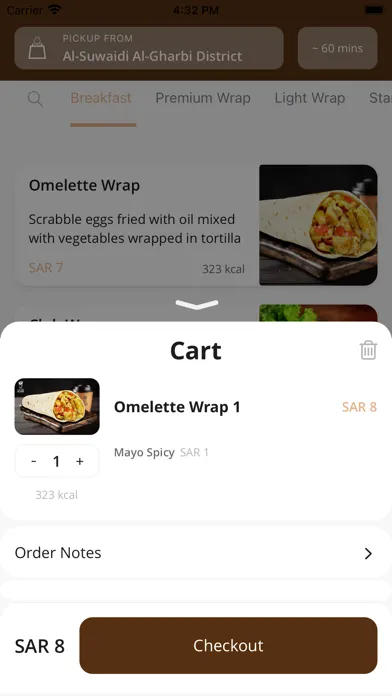 Tangkapan skrin Roll and Wrap  رول اند راب
